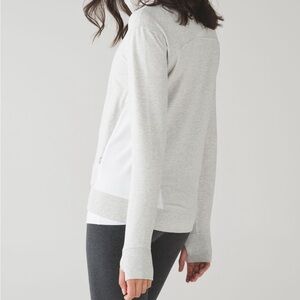 Lululemon On The Double Pullover
Grey / white